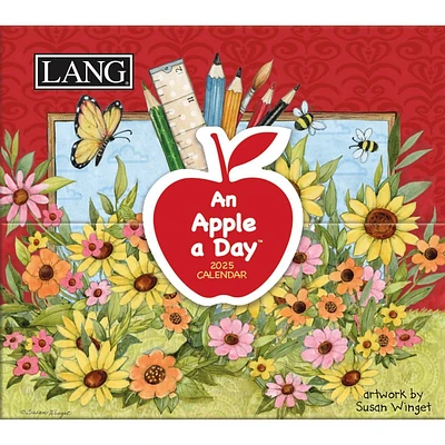 An Apple a Day 365 Daily Thoughts by Susan Winget 2025 Mini Desk Calendar