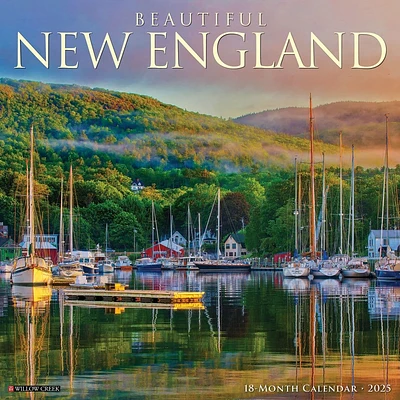 New England Beautiful 2025 Wall Calendar