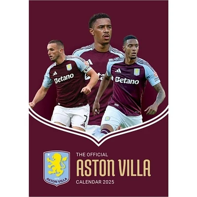 Aston Villa FC Poster 2025 Wall Calendar