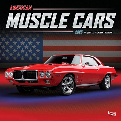 American Muscle Cars 2025 Wall Calendar