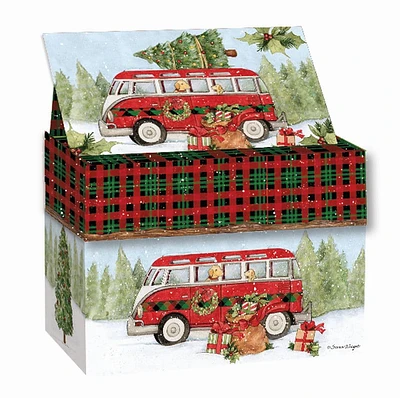 Home for Christmas Recipe Card Box by Susan Winget