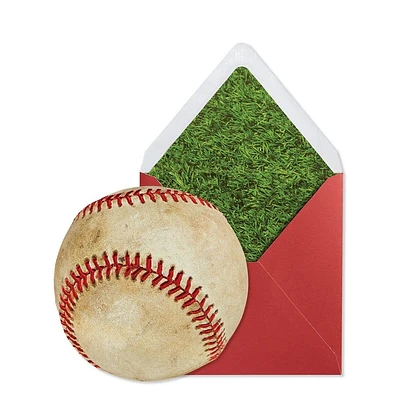 Grand Slam Baseball-Themed Birthday Card