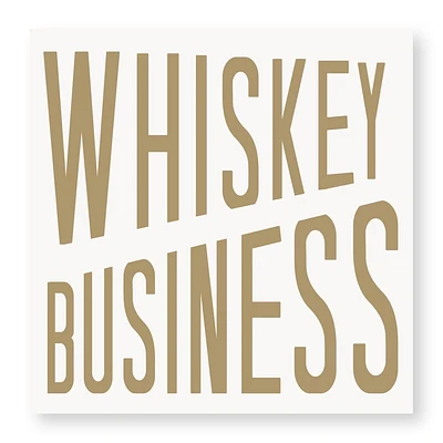 Whiskey Business Beverage Napkins