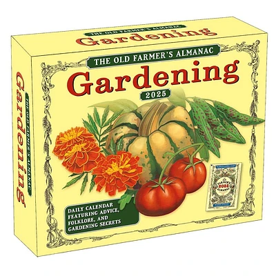 Old Farmers Almanac Gardening 2025 Desk Calendar