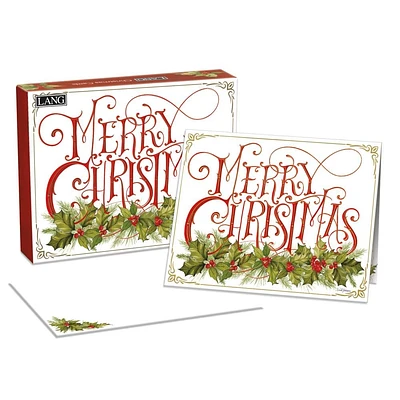 Christmas Holly by Nicole Tamarin Boxed Christmas Cards