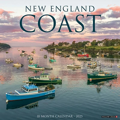 New England Coast 2025 Wall Calendar