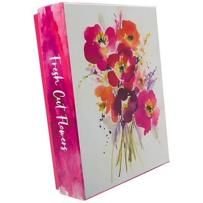 Watercolor Floral Note Card Set with Foil Accents