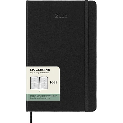 Moleskine Large Vertical Black Hard Cover 2025 Planner