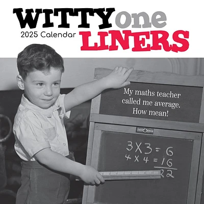 Witty One Liners 2025 Wall Calendar