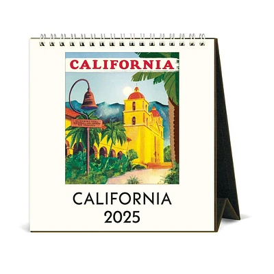 California 2025 Easel Desk Calendar