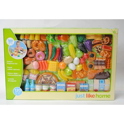 120 Piece s Deluxe Play Food Set