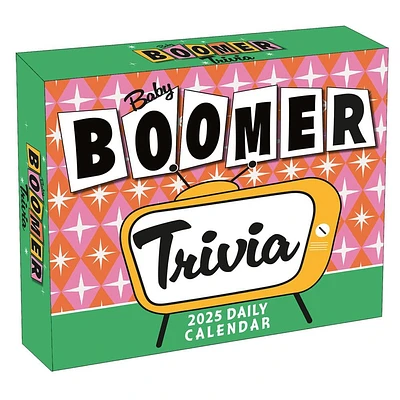 Baby Boomer Trivia 2025 Desk Calendar