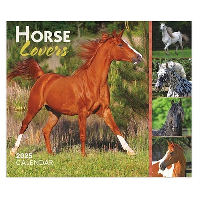 Horse Lovers 2025 Desk Calendar