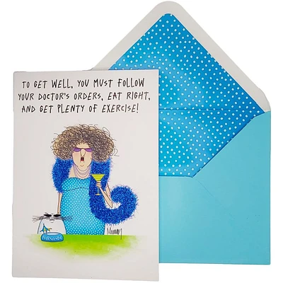 Do As I Say Get Well Card with Art by Leslie Murray