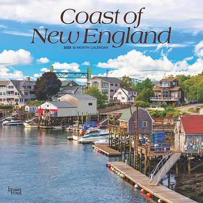 New England Coast 2025 Wall Calendar