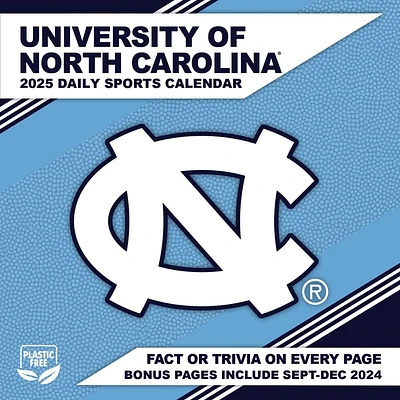 COL UNC Tar Heels 2025 Desk Calendar