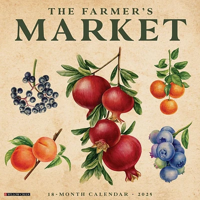 Farmers Market 2025 Wall Calendar