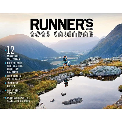 Runners World 2025 Wall Calendar