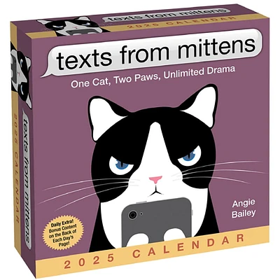 Texts from Mittens the Cat 2025 Desk Calendar