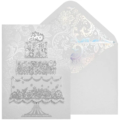 Luxurious Oversized Wedding Cake Greeting Card