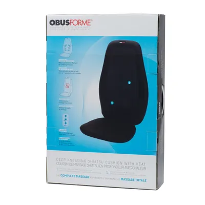 ObusForme Cordless Shiatsu Back Massager with Heat