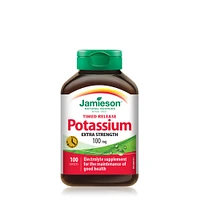 Jamieson™ Potassium Extra Strength 100mg - 100 Caplets