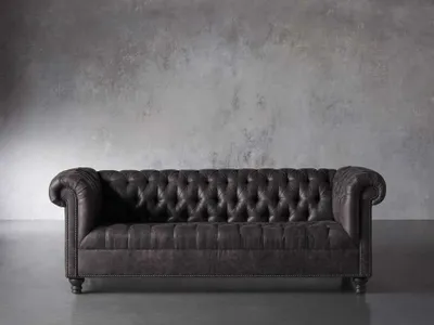 Berwick Upholstered 88" Sofa in Norre Steele