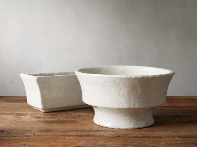 Sienna Fiber Stone Outdoor Planters