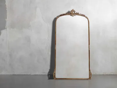 Amelie 74" Floor Mirror In Gold