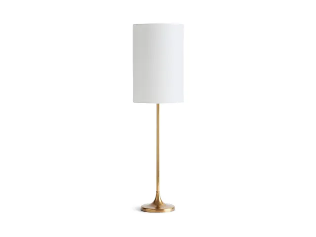 Adrano Table Lamp in Gold with Black Shade – Arhaus