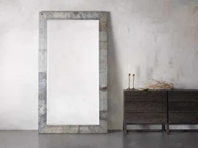 Caspian 96" Grand Floor Mirror in Iron