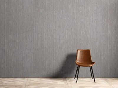 Estrada Grasscloth Silver Wallpaper
