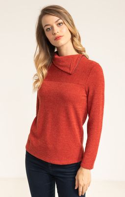 PULL COL CASSE MANCHES LONGUES