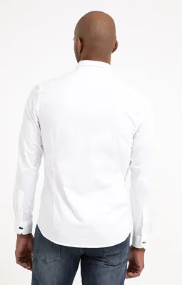 Chemise ajustée unie