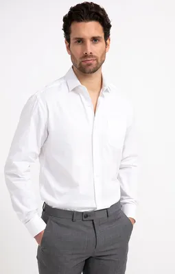 Chemise manches longues coupe regular