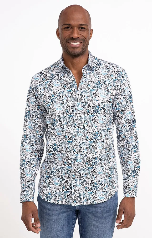 Chemise regular à motifs imprimés