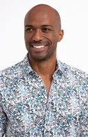 Chemise regular à motifs imprimés