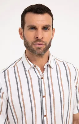 Chemise regular à rayures