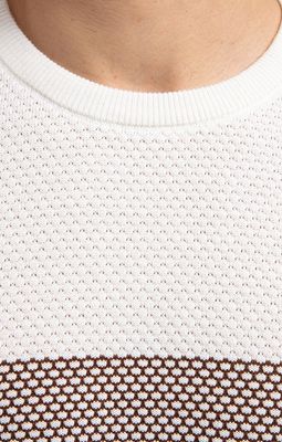 Pull rayé abeille
