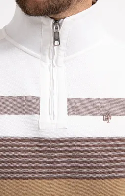 Polo col montant manches longues Crea