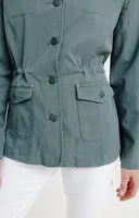 Veste saharienne en coton et tencel