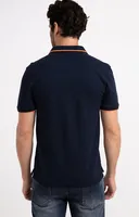 Polo manches courtes Chiné fluo