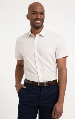 Chemise manches courtes coupe regular