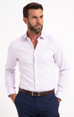Chemise manches longues effet carreaux