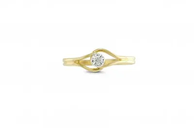 Yellow Gold Petite Diamond Promise Ring
