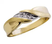 10K Yellow Gold "Ceremony" Men's Diamond Wedding Band