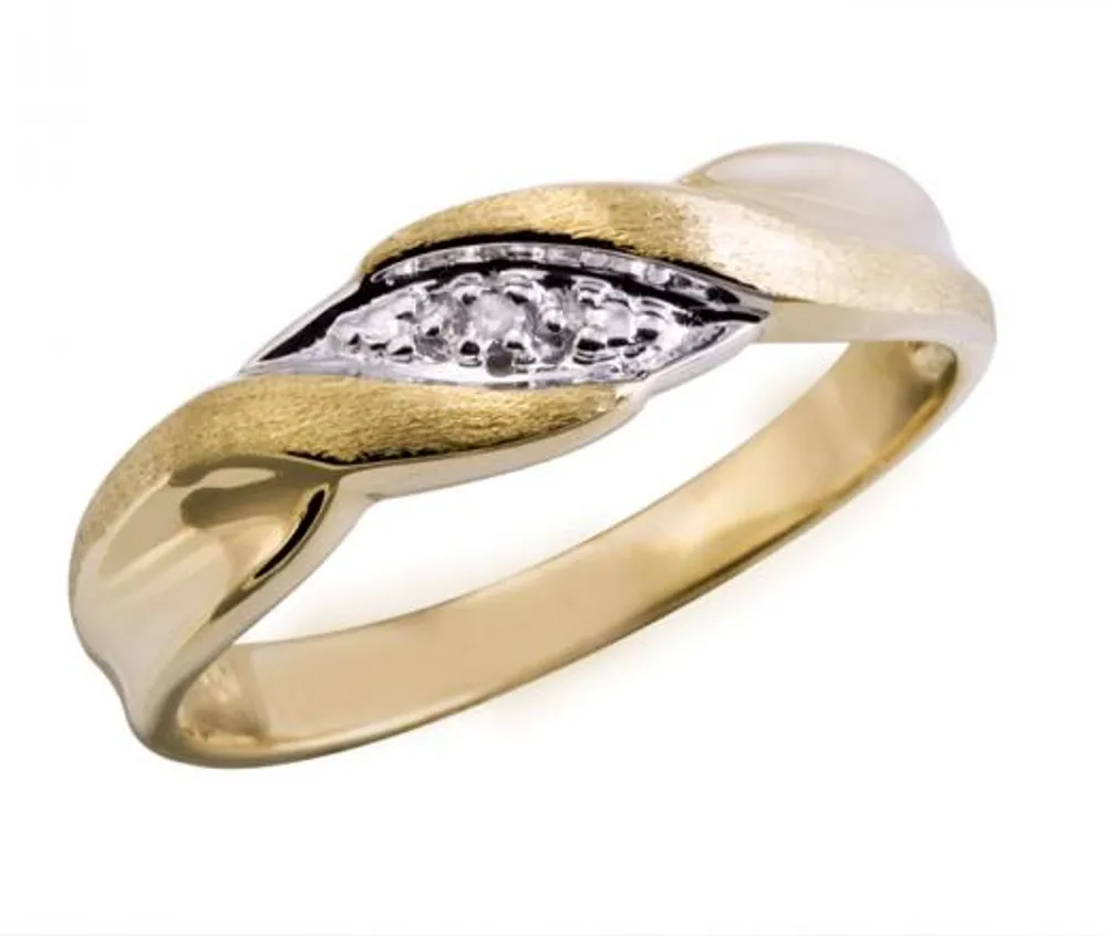 10K Yellow Gold "Ceremony" Diamond Wedding Band