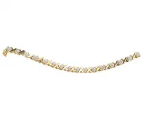 Yellow Gold 0.085CTW Diamond Bracelet