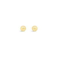 10K Yellow Gold 4mm Ball Earrings