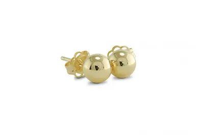 10K Yellow Gold 5mm Ball Earrings